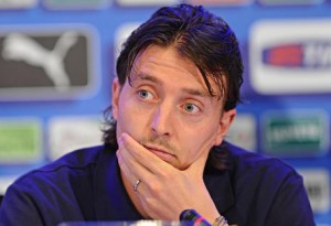 Italian national soccer team Riccardo Montolivo attends a press conference in Coverciano, near Florence, Italy, 29 May 2014. ANSA/MAURIZIO DEGL INNOCENTI