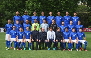 FLORENCE, ITALY - JUNE 01: Players of Italy pose for a team photo ahead of the UEFA Euro 2016 at Coverciano on June 1, 2016 in Florence, Italy. (Photo by Claudio Villa/Getty Images)