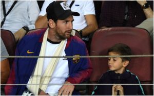 Messi and son