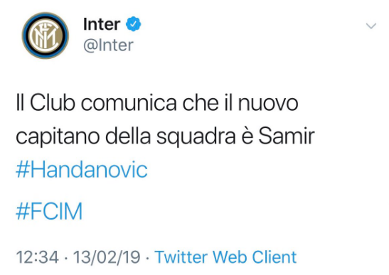 Inter twitter