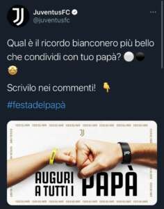 Juve festa papà